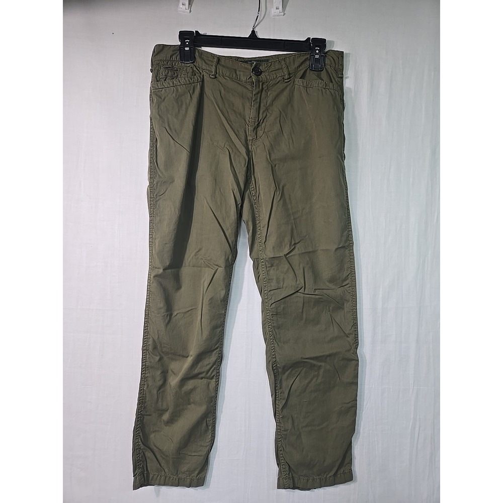 Lauren Jeans Co Ralph Pants Women's 6‎ Petite Army Green Chino Cotton Causal